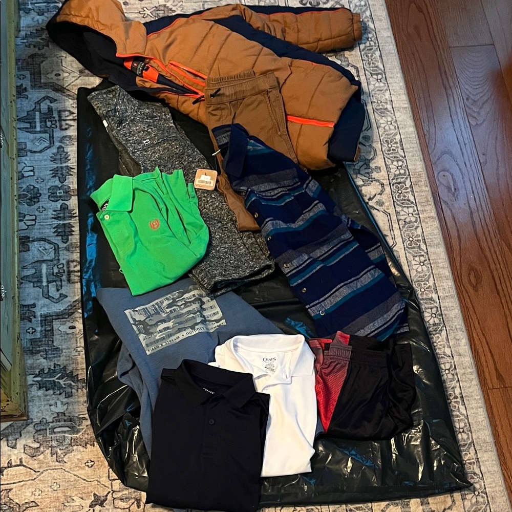 Assorted Clothing Bundle with Jacket and Shirts